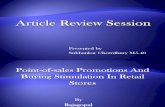 Article Review Session retail stores