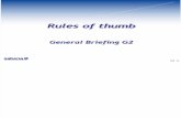 G2 - Rules of Thumb