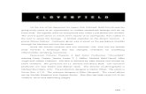 Cloverfield (Production Notes)