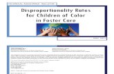 Disproportionality Rates for Children of Color in Foster Care, 2008 (Tribal Only)