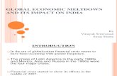 Global Economic Meltdown and Its Impact on India-final