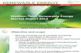 IEA 2012 Medium-Term Renewable Energy Market Report - presentation slides