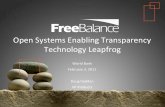 Open Systems Enabling Transparency Leapfrog