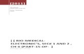 BIO-MEDICAL-ELECTRONIC’S SEC# 1 AND 2 , CH-6(PART-15-OF- 25 ).