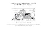 Church of St. James the Apostle Stanbridge East, Quebec Baptisms, marriages, burials 1852-1879