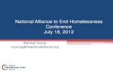National Alliance to End Homelessness Conference July 2012