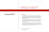 Prognosis - An Approach to Predictive Analytics- Impetus White Paper