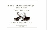 The Authority of the Believer by John MacMillan 1932