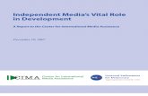 CIMA - Media's Vital Role in Development - Report