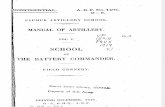 Manual of Artillery Vol1 School of the Battery Commander