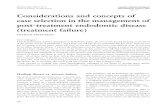 Consideration and Concept of Case Selection in the Management of Posttreatment Endo Disease