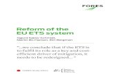 Reform of the EU ETS System - FORES Study 2012:4