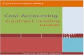 Hard Copy of Contract Costing