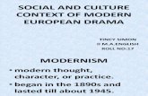 Social and Culture Context of Modern European Drama - Copy