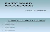 Basic Ward Procedures