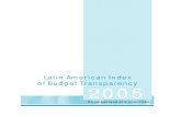 Latin American Index of Budget Transparency 2005