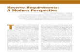 Reserve Requirement a Modern Perspective