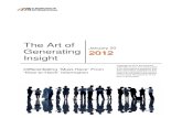 The Art of Generating Insight Euro Monitor 2012 Jan