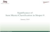 Significance of Item Master Classification |  Tally.NET Services | Tally Shopper | Tally Implementation Services