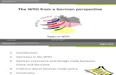 WTO From a German Perspective