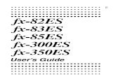 Casio Fx 83ES User Guide