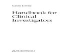 Carola Lemne Handbook for Clinical Investigators 2008
