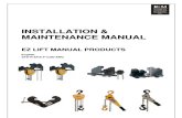 R&M EZ Lift Manual Products Manual