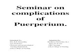 Coplications of Puerperium