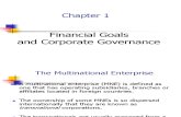 Lecture 1 Corp Gov and Financial Goals