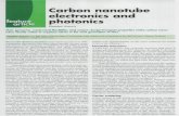Carbon Nanotube Electronics and Photonics