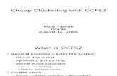 Cheap Clustering Ocfs2