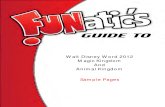 FUNatic's Guide to Walt Disney World 2012 - Magic Kingdom and Animal Kingdom Sample Pages