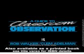 'a Guide to Classroom Observation' - Walker Rob, Adelman Clem