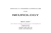 Neurology Specialty Training Curriculum May 2007
