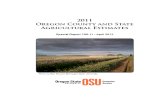 Oregon County and State Agricultural Estimates 2011