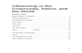 Citizenship in the Community Nation and the World