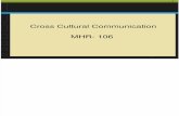 Unit-3 MHR-106 Cross Cultural Communication