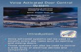Voice Activated Door Control System