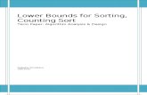 Lower bounds for sorting, Counting Sort
