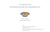 Evaluation of Products