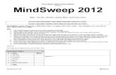 MindSweep 2012 Part I Answers