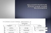 Quantative Techniques Forecasting and Analysis Iipm