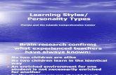 Learning Styles Personality Types