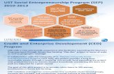 Hashoo Foundation's Credit and Enterprise Development (CED) for Social Entrepreneurship Program (UST SEP)