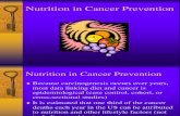 Cancer Prevention and Nutrition