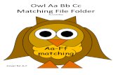 Owl File Folder Alphabet