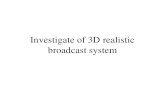 3D Realistic Broadcast System