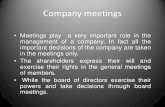 Company Meetings as Per Indian Compnay Law