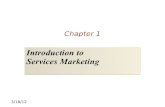 Introduction to  Services Marketing Introduction to  Services Marketing