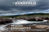 Water Resources Preservation and Management - Les dossiers d'Agropolis International